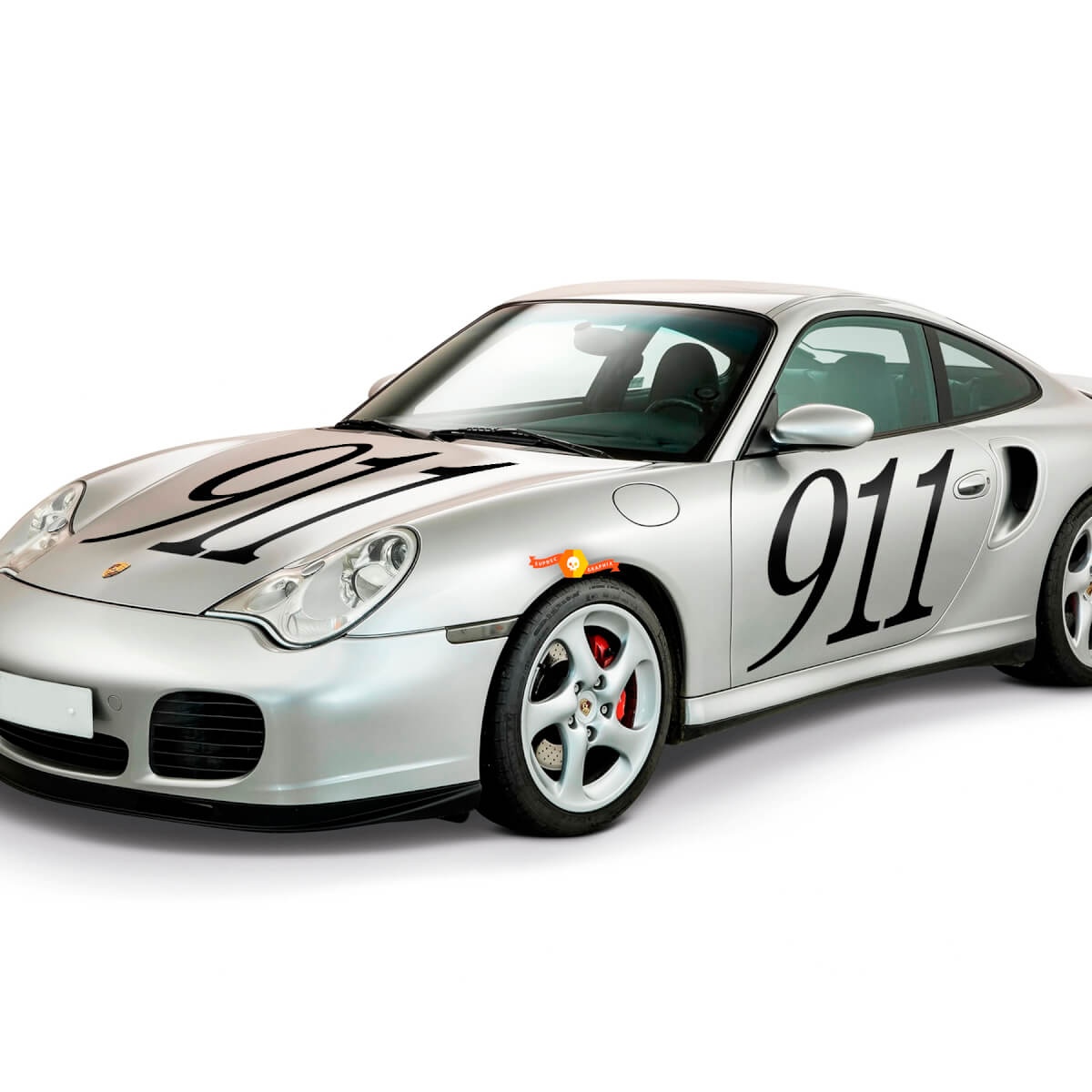 2x Pegatinas Porsche Porsche 9ff Puertas laterales de la firma Palabra de calcomanía