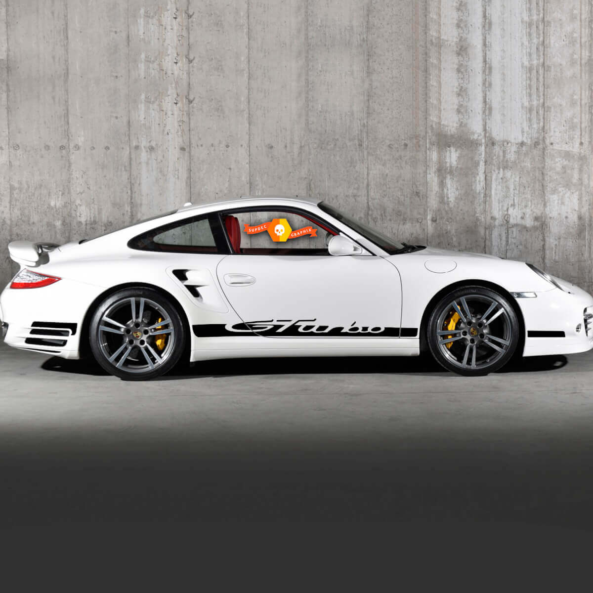 Combinar Porsche 9ff Gturbo Lading Decal Panel Rocker Stripes Poors Kit Decal Decal