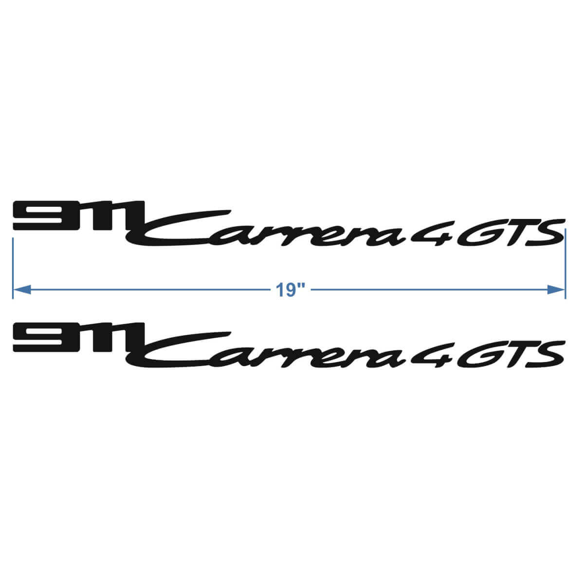 2x Porsche Porsche 9ff Logotipo Logotipo Signature Puertas laterales calcomanías