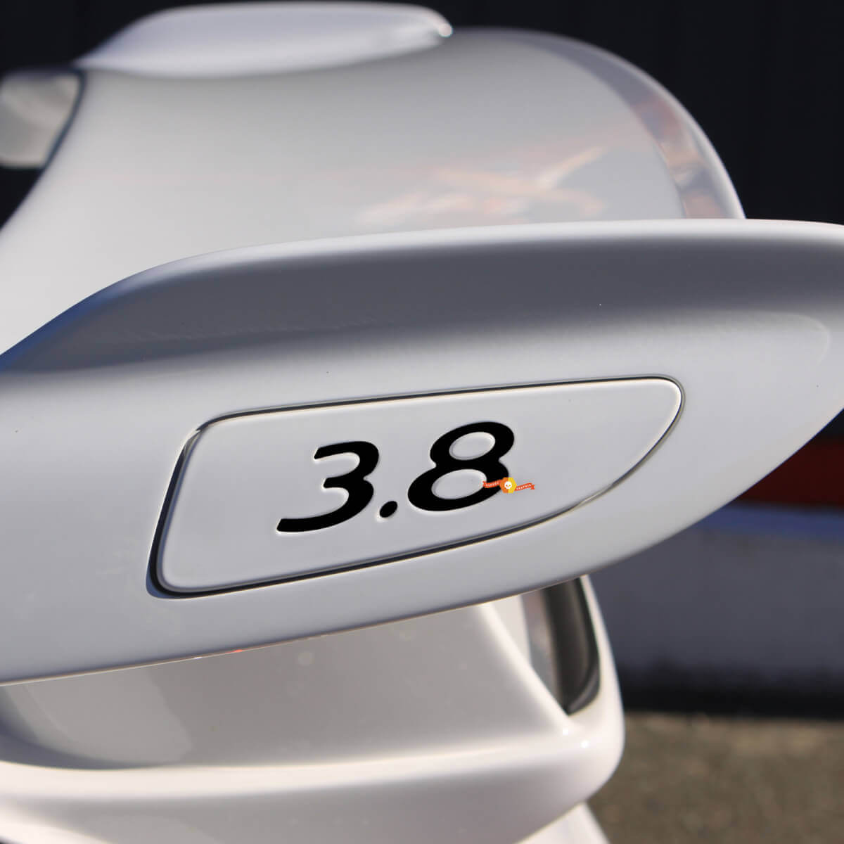 Calcomanía de inserciones de ala trasera 3.8 para Porsche GT3
