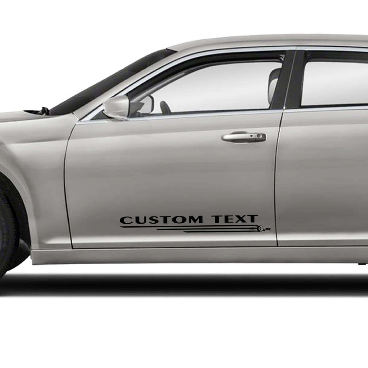 Gráficos de Puertas con Texto Personalizado Calcomanías de Vinilo para Chrysler 300