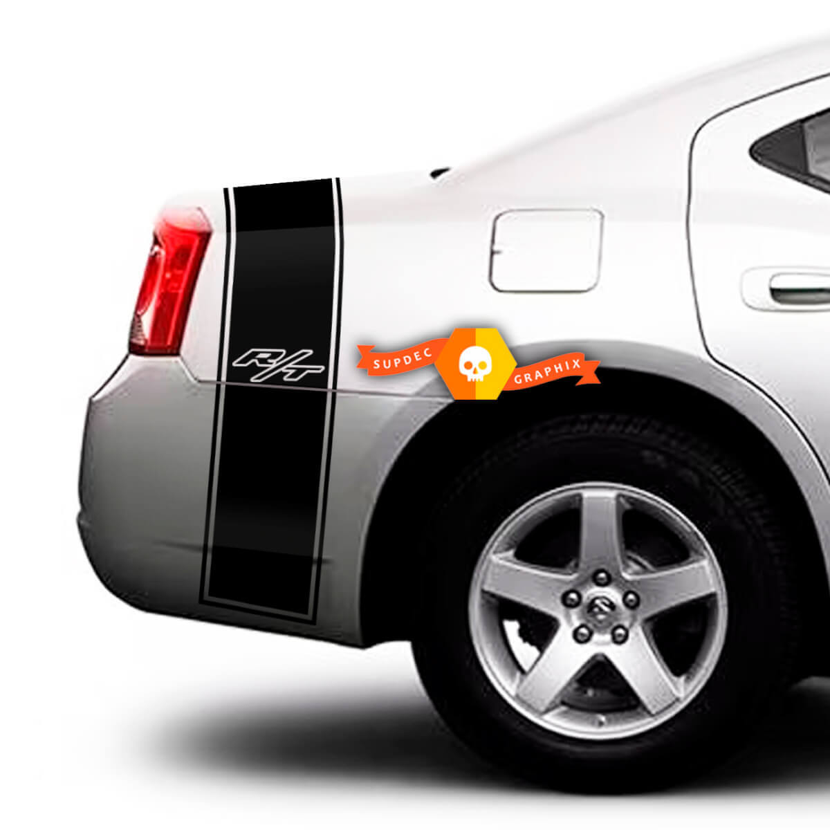 Kit de vinilo con franja para maletero para Dodge Charger 2009-2015