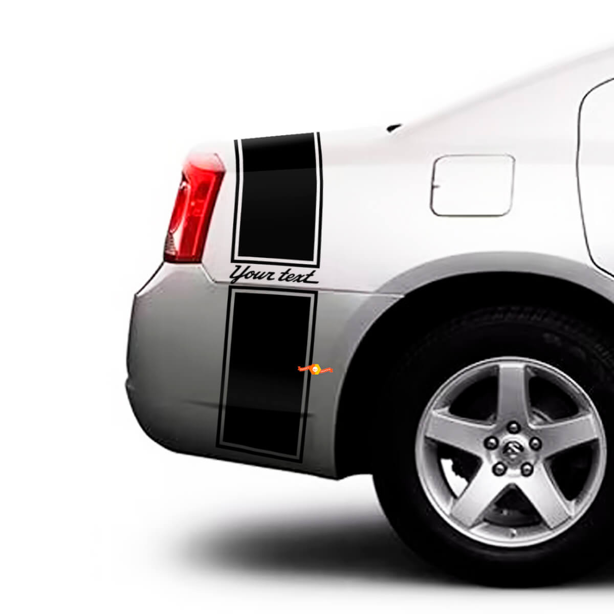 Pegatina de vinilo de franjas personalizadas para maletero lateral para Dodge Charger 2009-2015