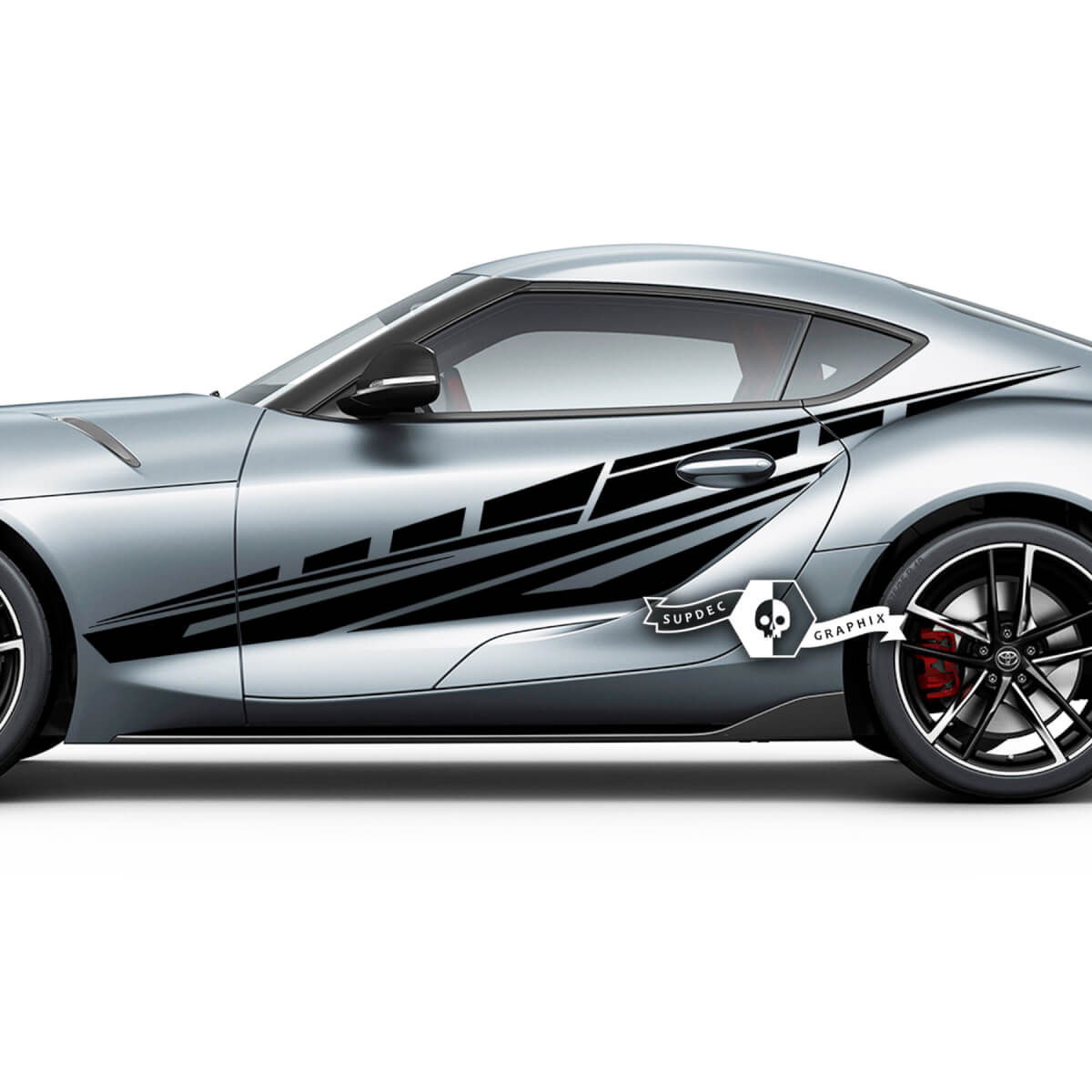 Toyota Supra MKV A90 A91 Puertas Side Abstract Racing Graphics Calcomanías Pegatinas 2
