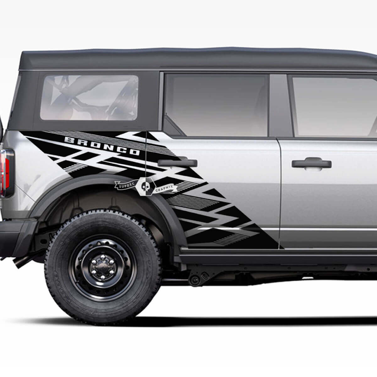 Cama lateral Ford Bronco Fender Graphics Graphics Splash calcomanías pegatinas
