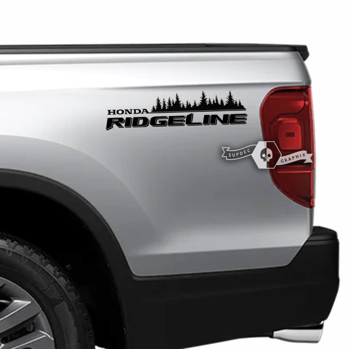 Kit de vinilos laterales traseros estilo bosque Ridgeline para Honda Ridgeline 2023
