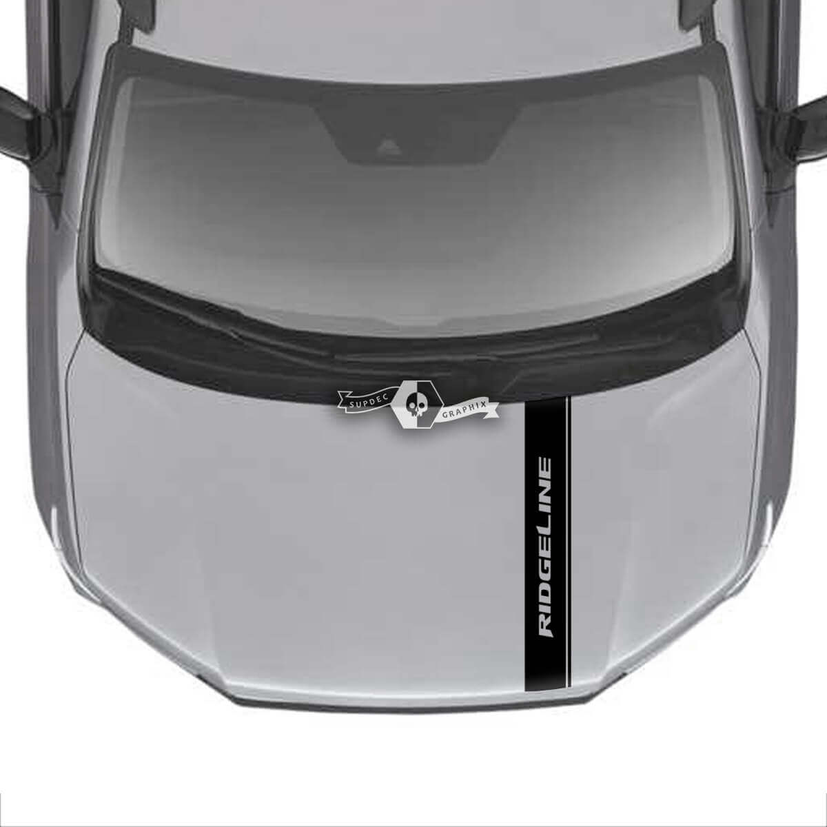 Capó Honda Ridgeline Stripe Logo Trim Vinilo Calcomanías Pegatinas Gráficos SupDec Diseño
