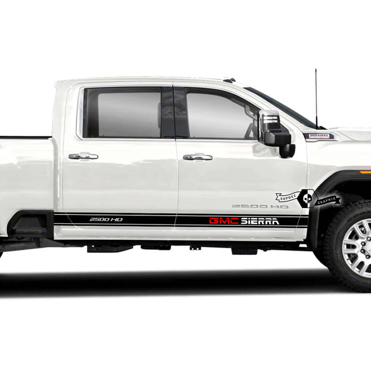 Kit de Calcomanías de Vinilo con Letras de Marca para GMC Sierra 2500HD 2022