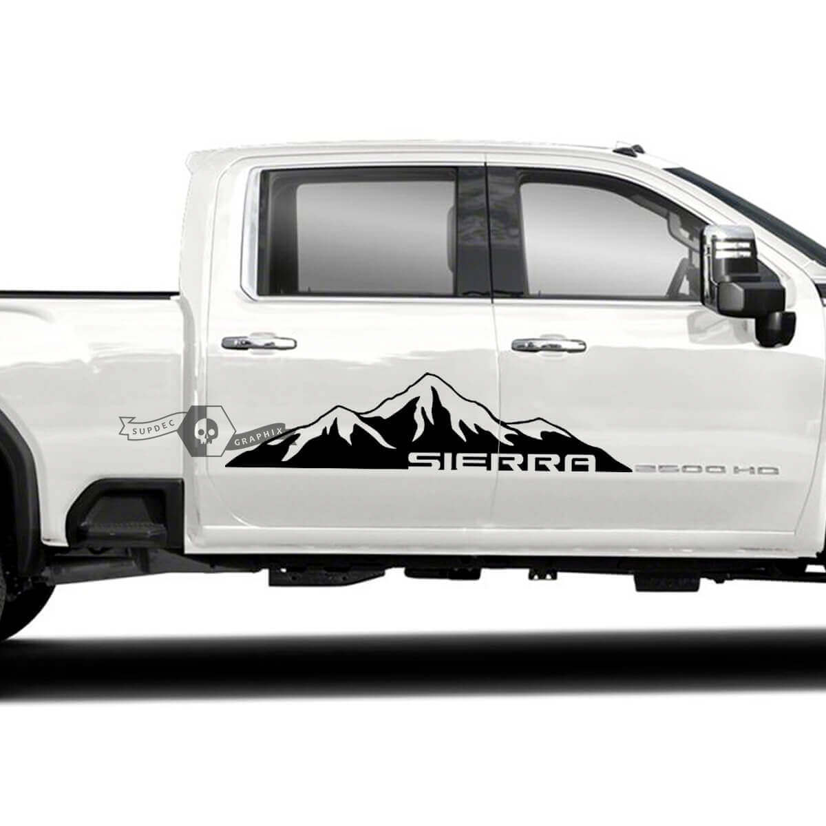 Vinilos decorativos para puertas Mountain Side par para GMC Sierra 2500HD