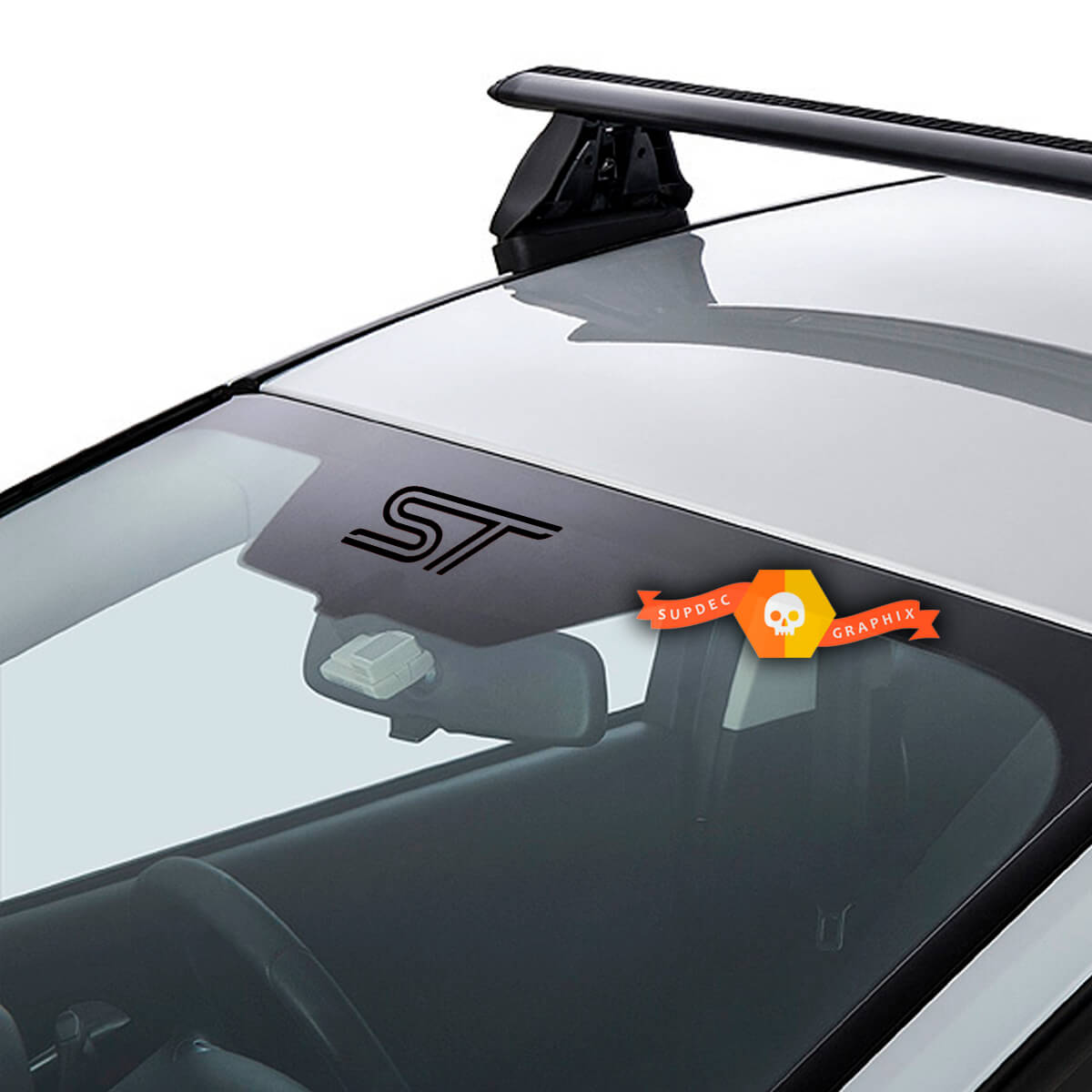 Ford Focus Fiesta Beast St Logo Banner Ventana Parabrisas Pegatinas Calcomanías Gráfico
