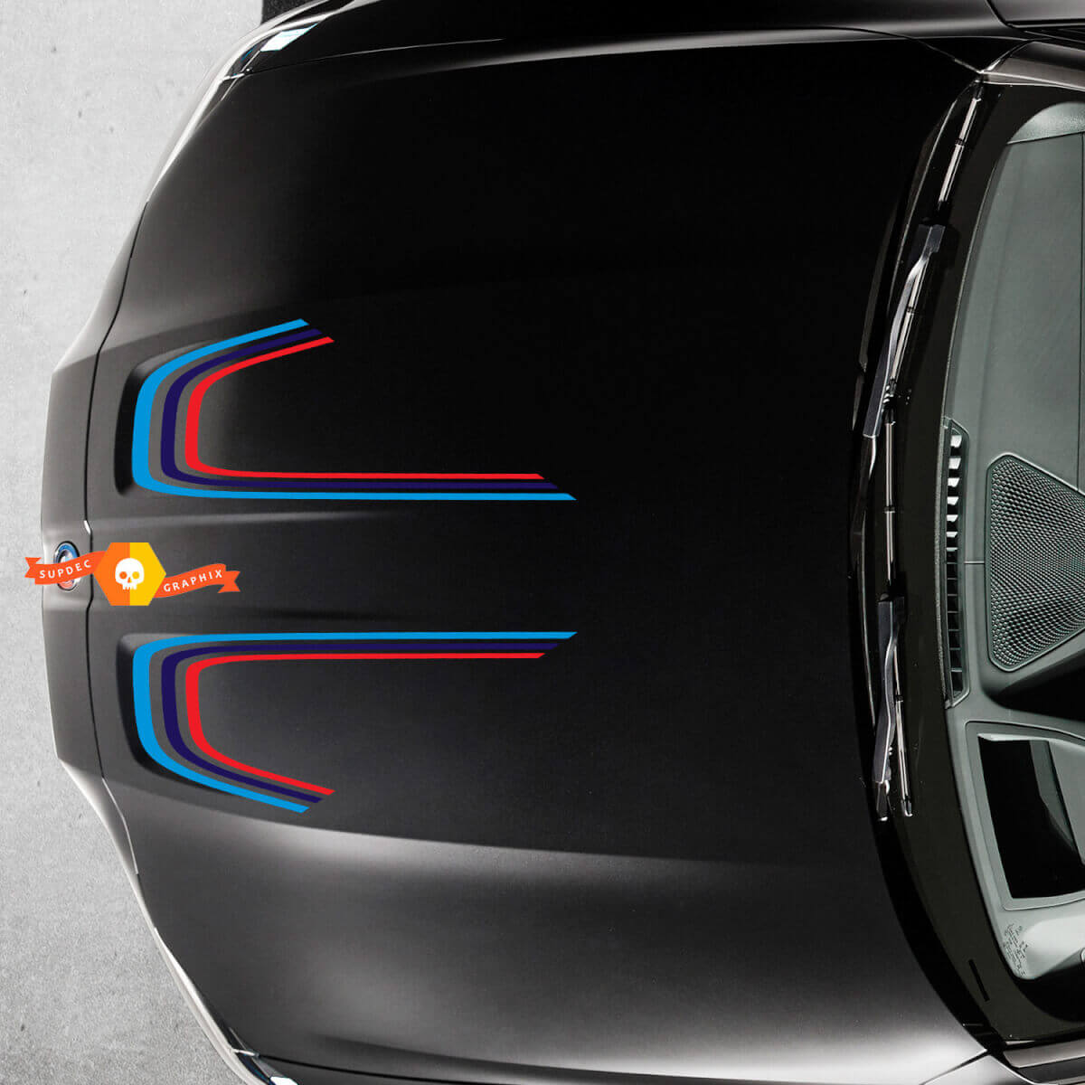 Vinilos adhesivos curvos estilo M para capó para BMW M3 M4 G80 G82 G83
