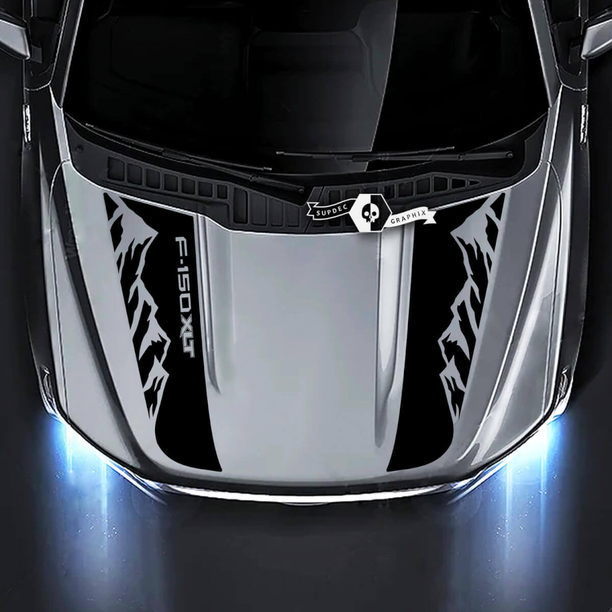 Gráficos de montaña para capó Calcomanías Pegatinas 2 para Musclecar truck XLT