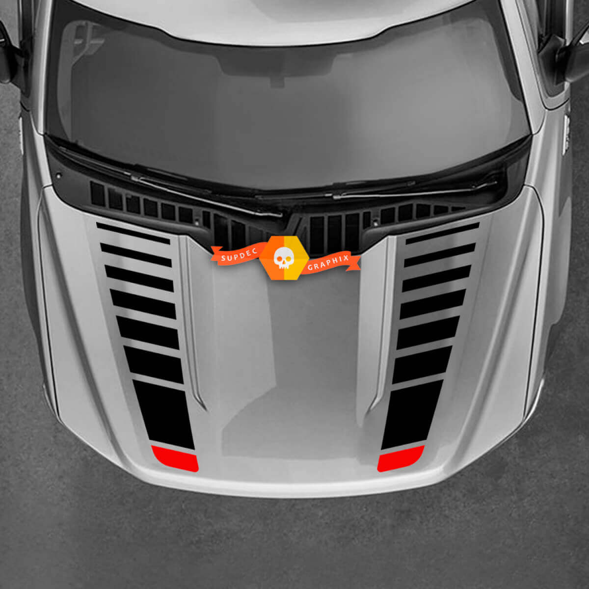 Ford Maverick Graphics Calcomanías Montañas Hood Maverick Pegatinas
