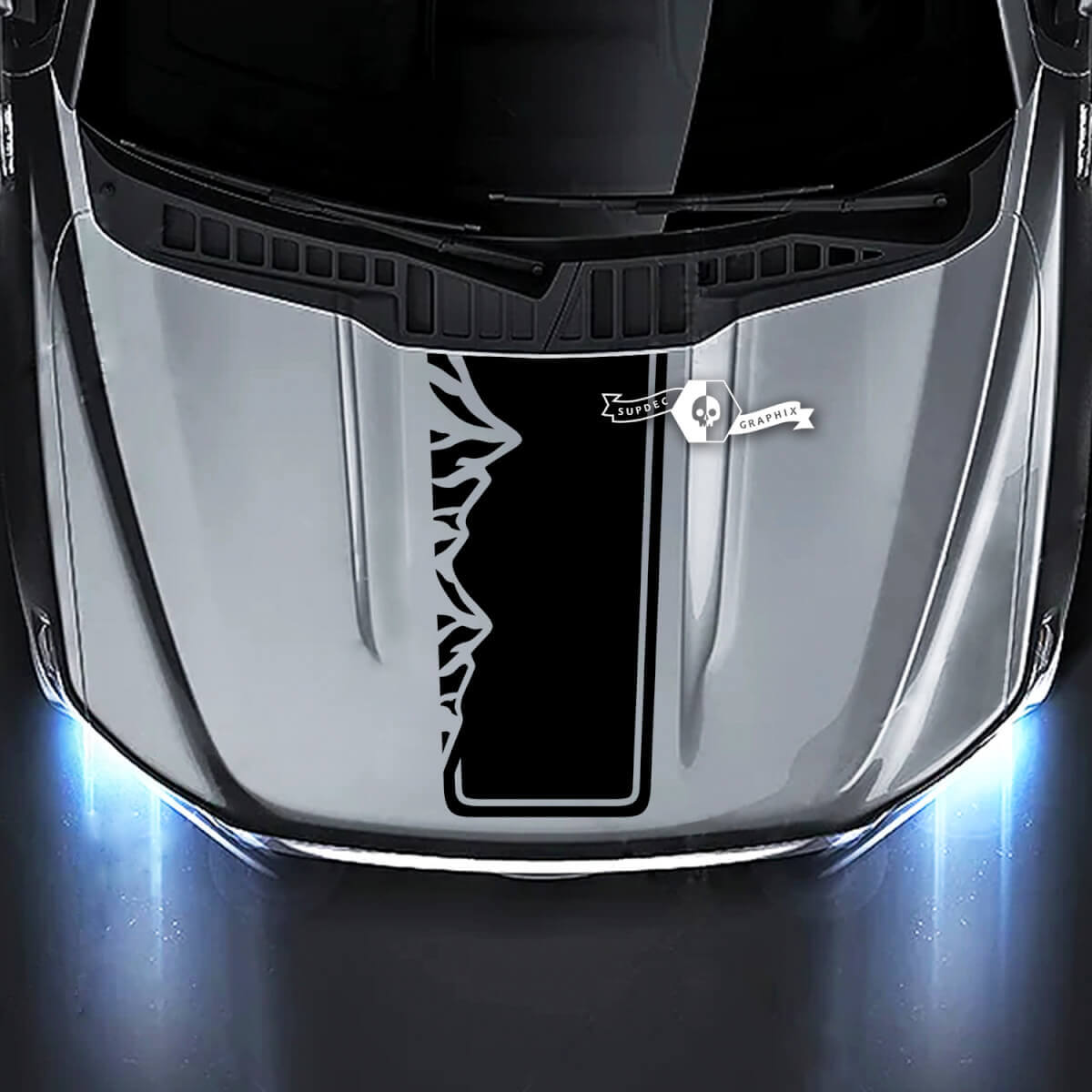 Ford F-150 XL XLT STX LARIAT Hood Trim Montañas Gráficos Calcomanías Pegatinas
