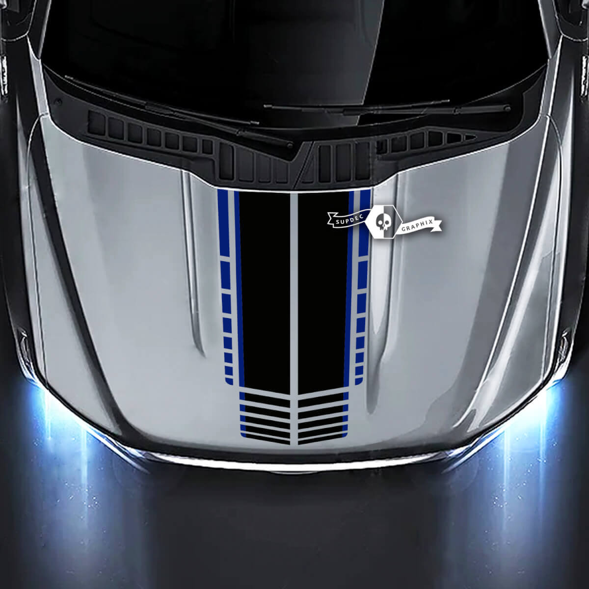 Ford F-150 XL XLT STX LARIAT Hood Lines Gráficos Calcomanías Pegatinas 2 Colores
