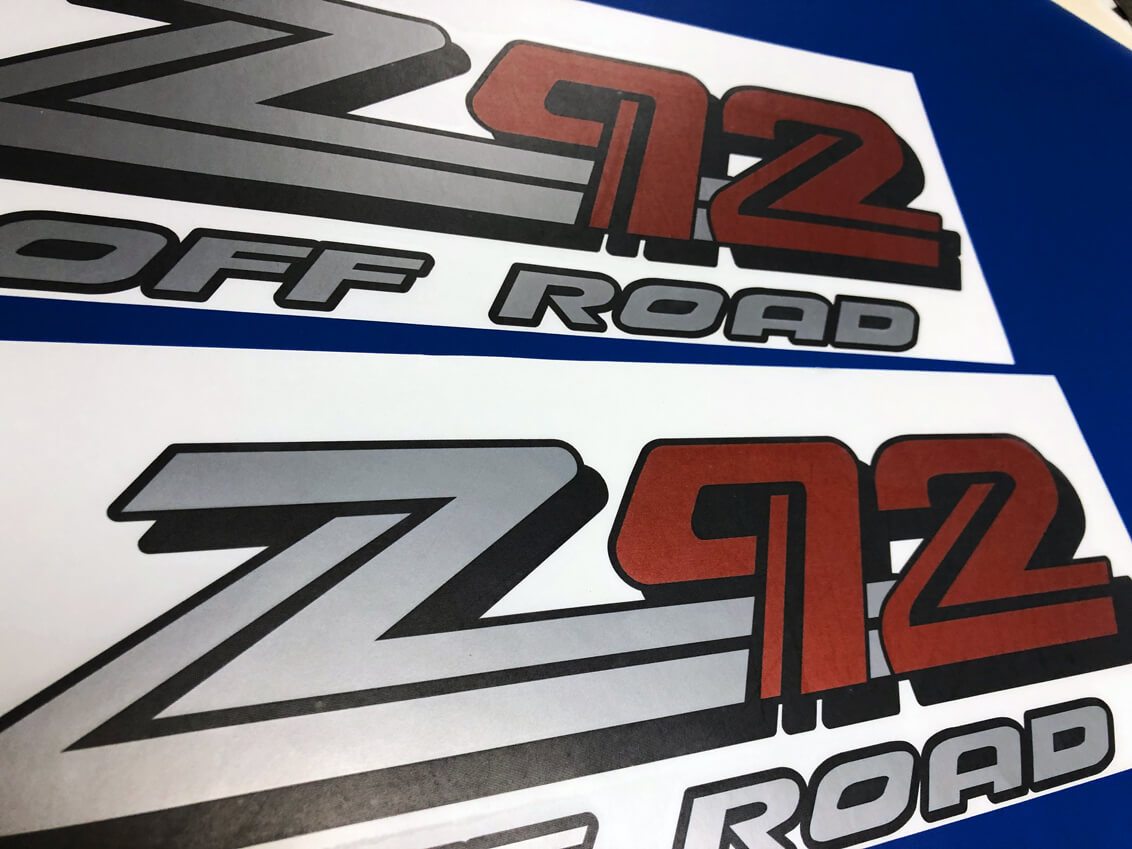 Juego de adhesivos de vinilo Z92 para GMC Sierra Yukon Canyon todoterreno