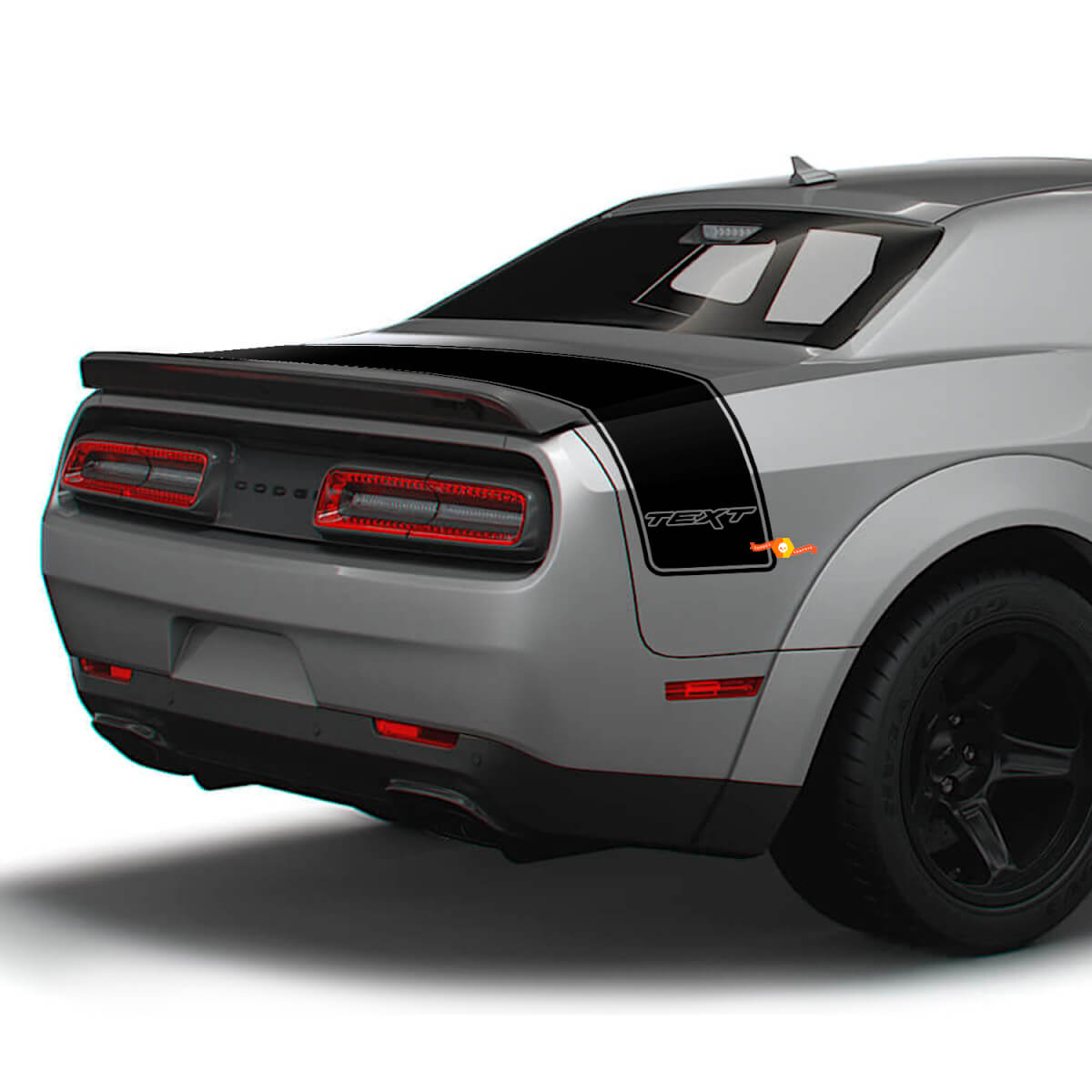 Calcomanías de vinilo personalizadas con franjas traseras para maletero para Dodge Challenger