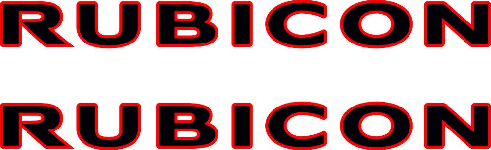 2 JEEP Rubicon Wrangler CJ TJ YJ JK XJ vinilo pegatina calcomanía