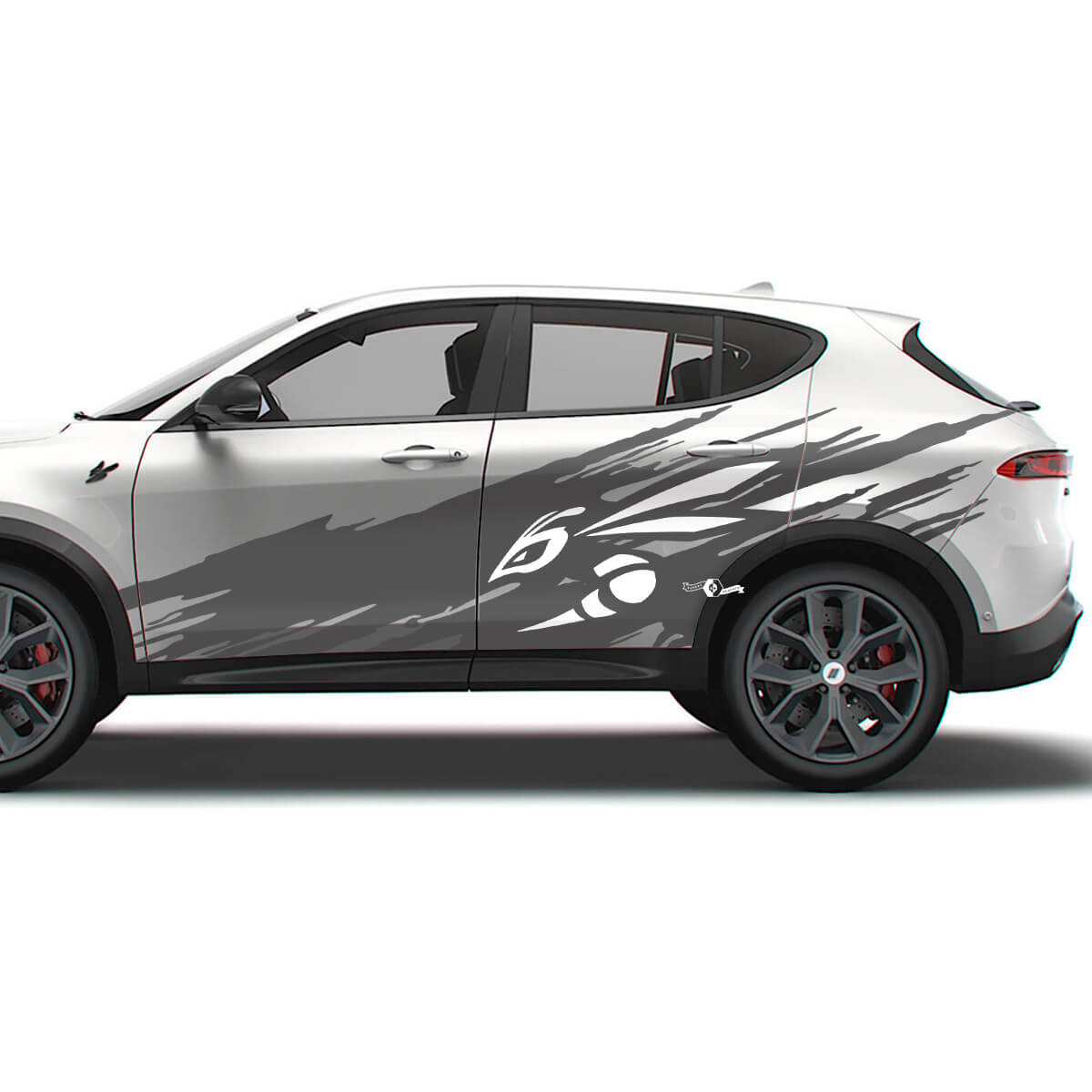Kit de calcomanías laterales de vinilo con diseño de salpicadura de barro y logo Hornet para Dodge Hornet