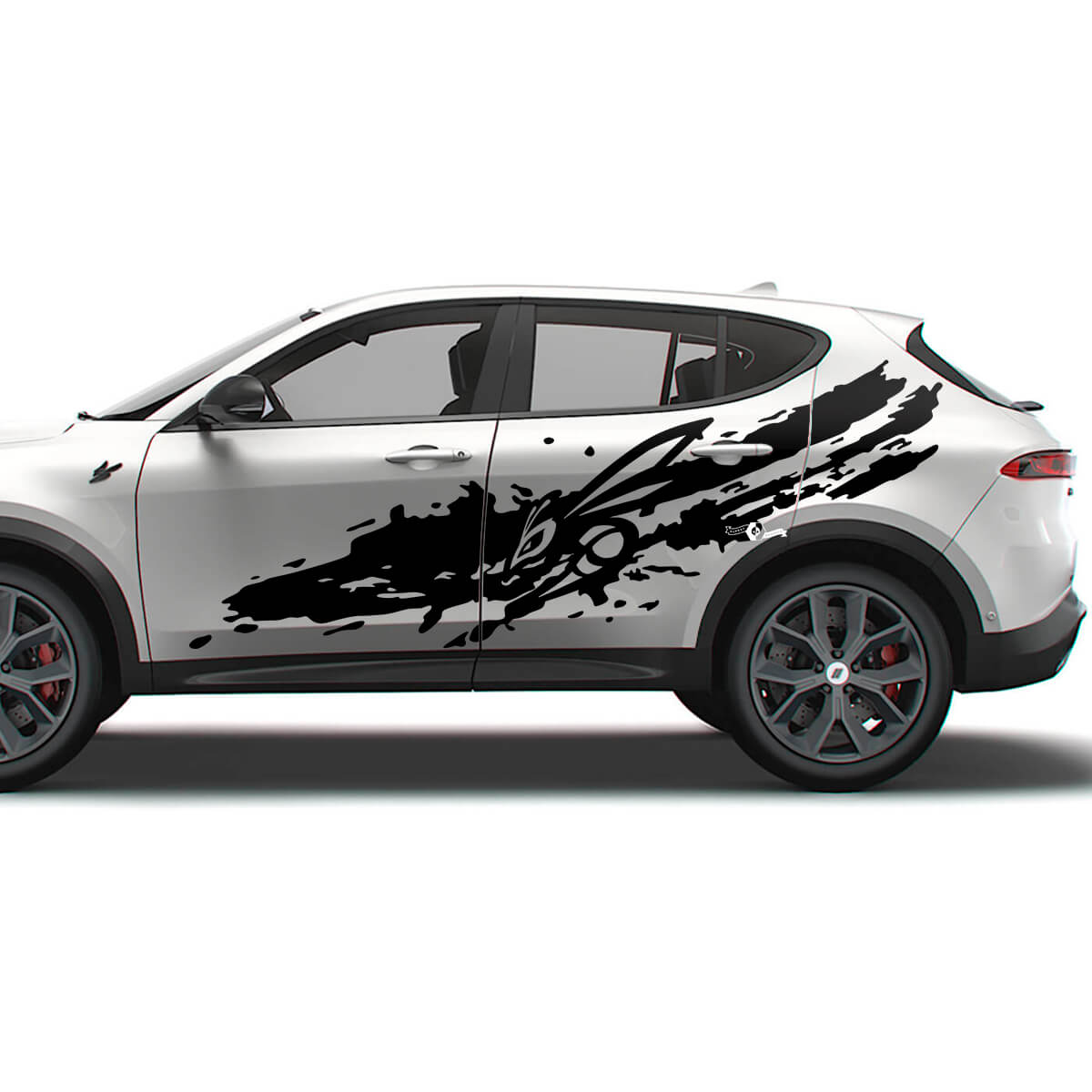 Kit de calcomanías laterales estilo salpicadura de barro con logo Hornet para Dodge Hornet