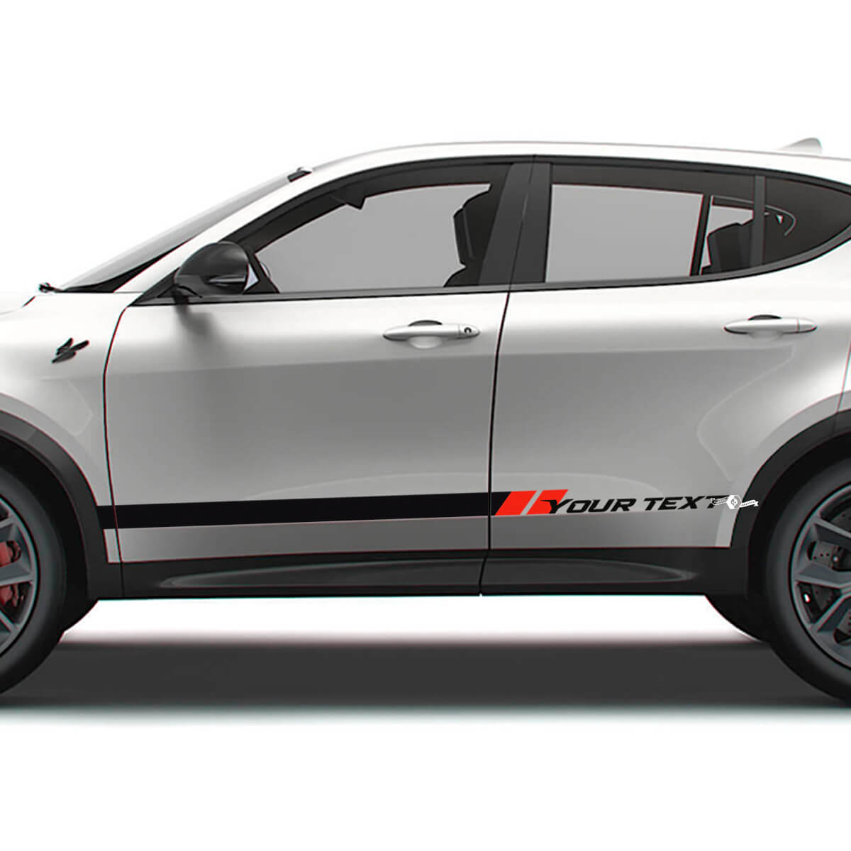 Kit de vinilos adhesivos de rayas laterales personalizadas para Dodge Hornet