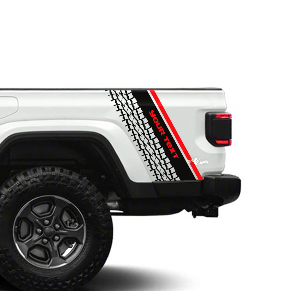 Par Jeep Gladiator Rubicon Puertas Mapa Topográfico 4x4 Off-Road Racing Stripe Kit Contorno 2 Colores
