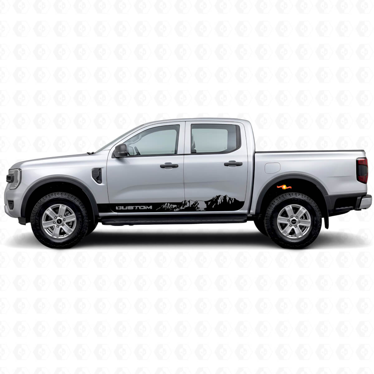 Vinilos adhesivos de franjas estilo montaña personalizadas para paneles laterales de Musclecar Ranger