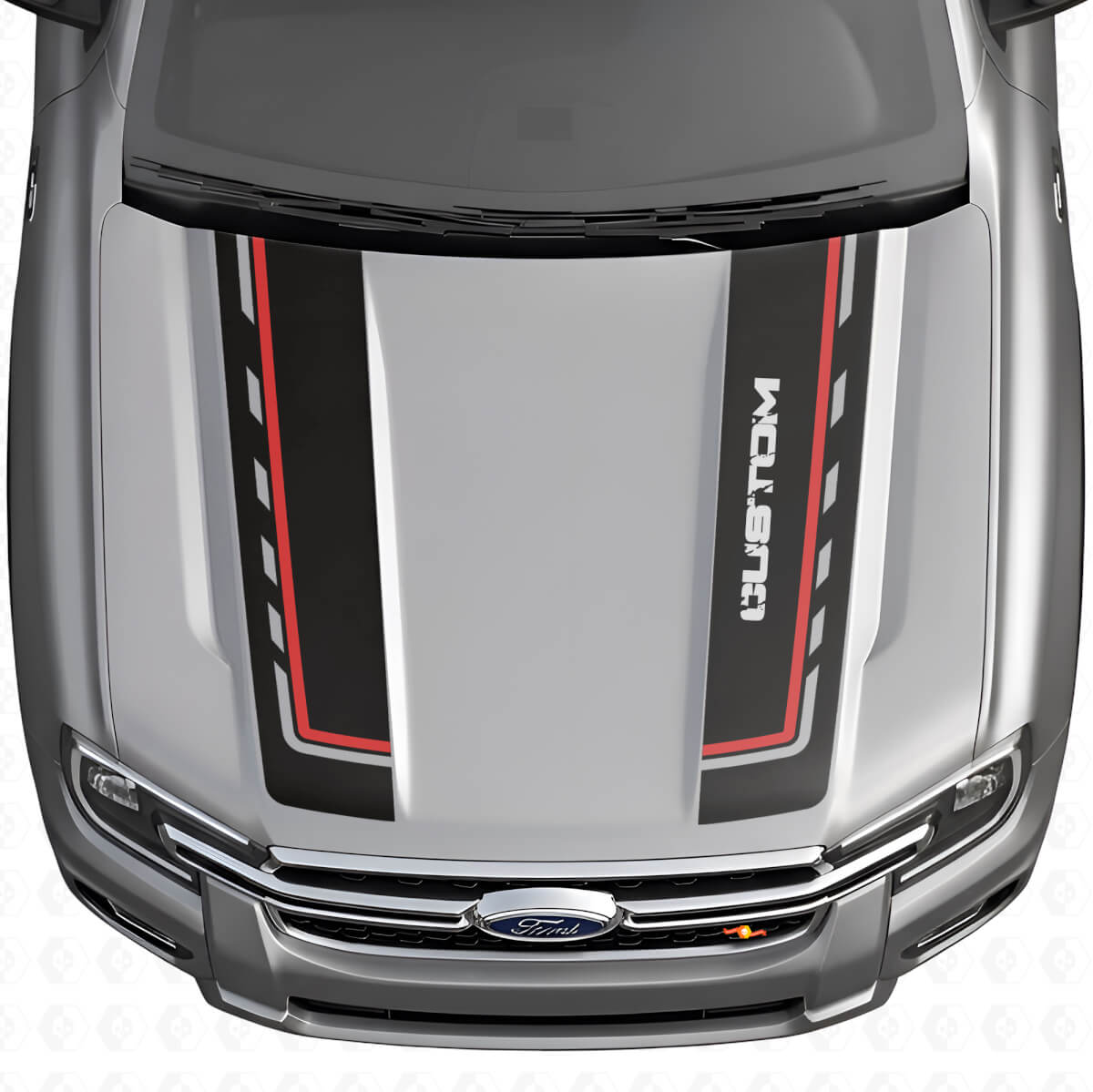 Kit de Vinilo de Tiras Dobles Personalizadas para Capó para Musclecar Ranger