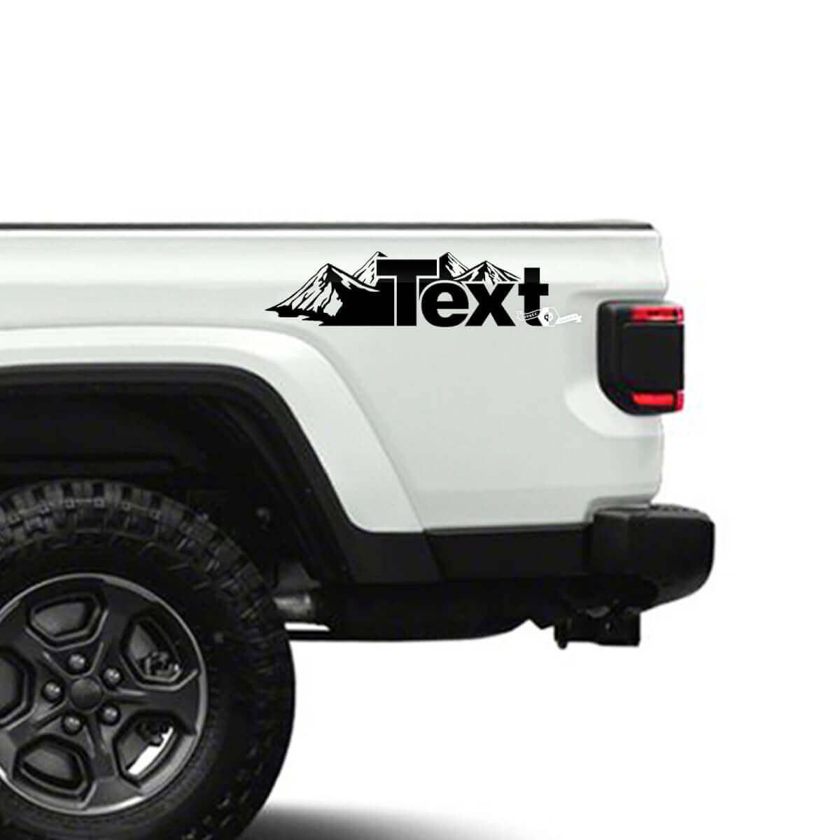 Vinilos laterales estilo montaña personalizados para Jeep Gladiator