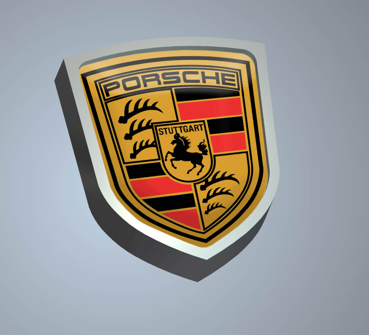 Insignia de aluminio y metal de Porsche, emblema lateral de cama, ajuste de aluminio para Porsche
