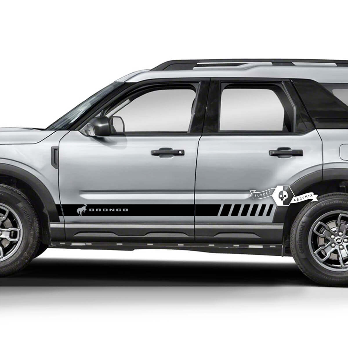 2x Ford Bronco Rocker Panel Side logo Line Calcomanías Pegatinas
