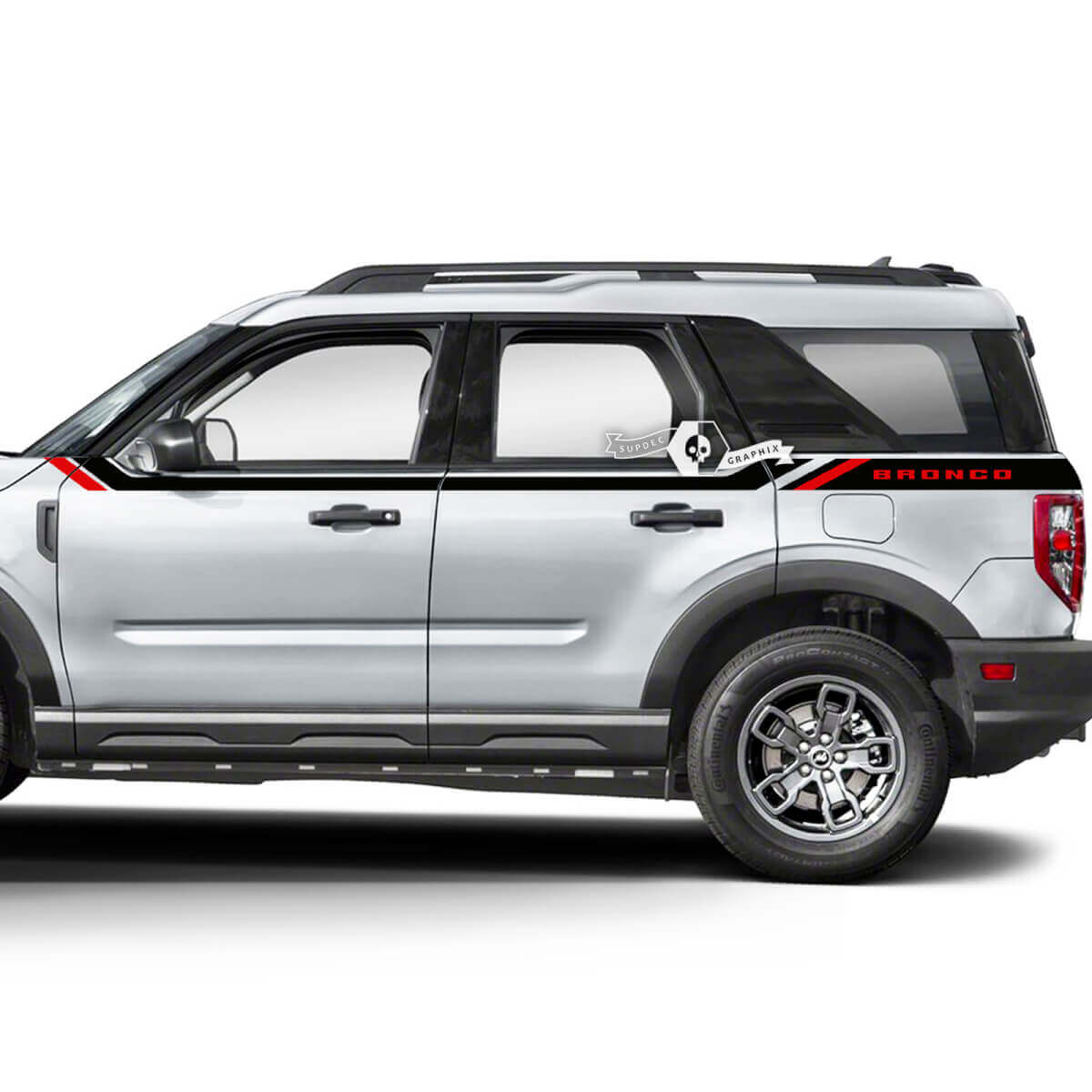 2x Musclecar horse Doors Up Side Fender Trim Calcomanías Pegatinas 2 colores
