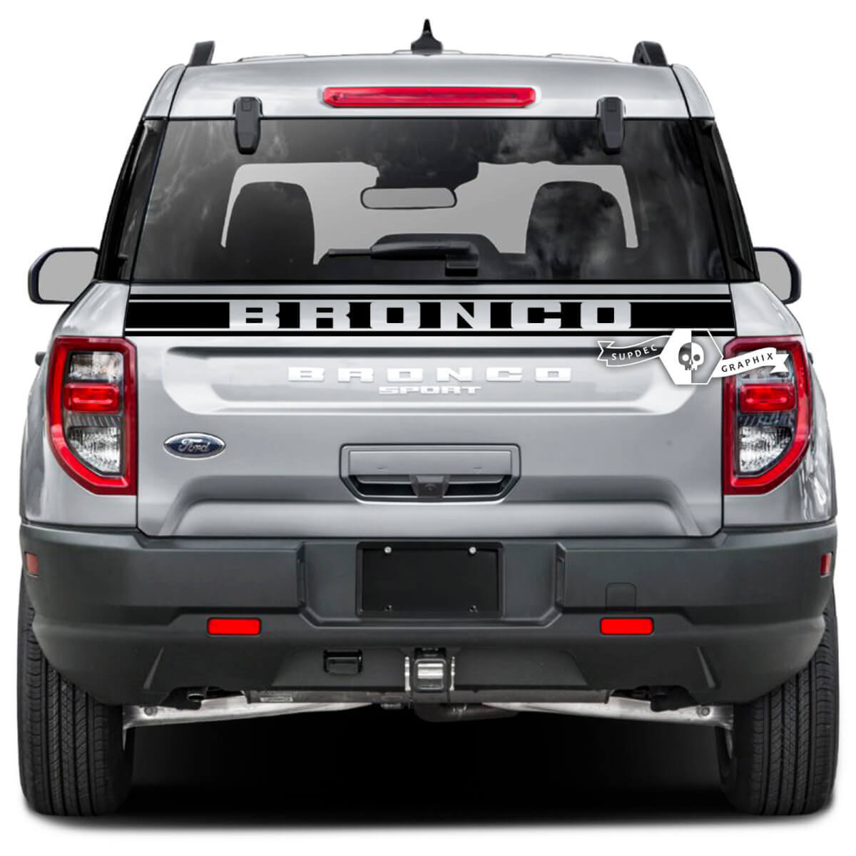 Ford Bronco Tailgate Bed Trim Stripe Logo Wrap Calcomanías Pegatinas
