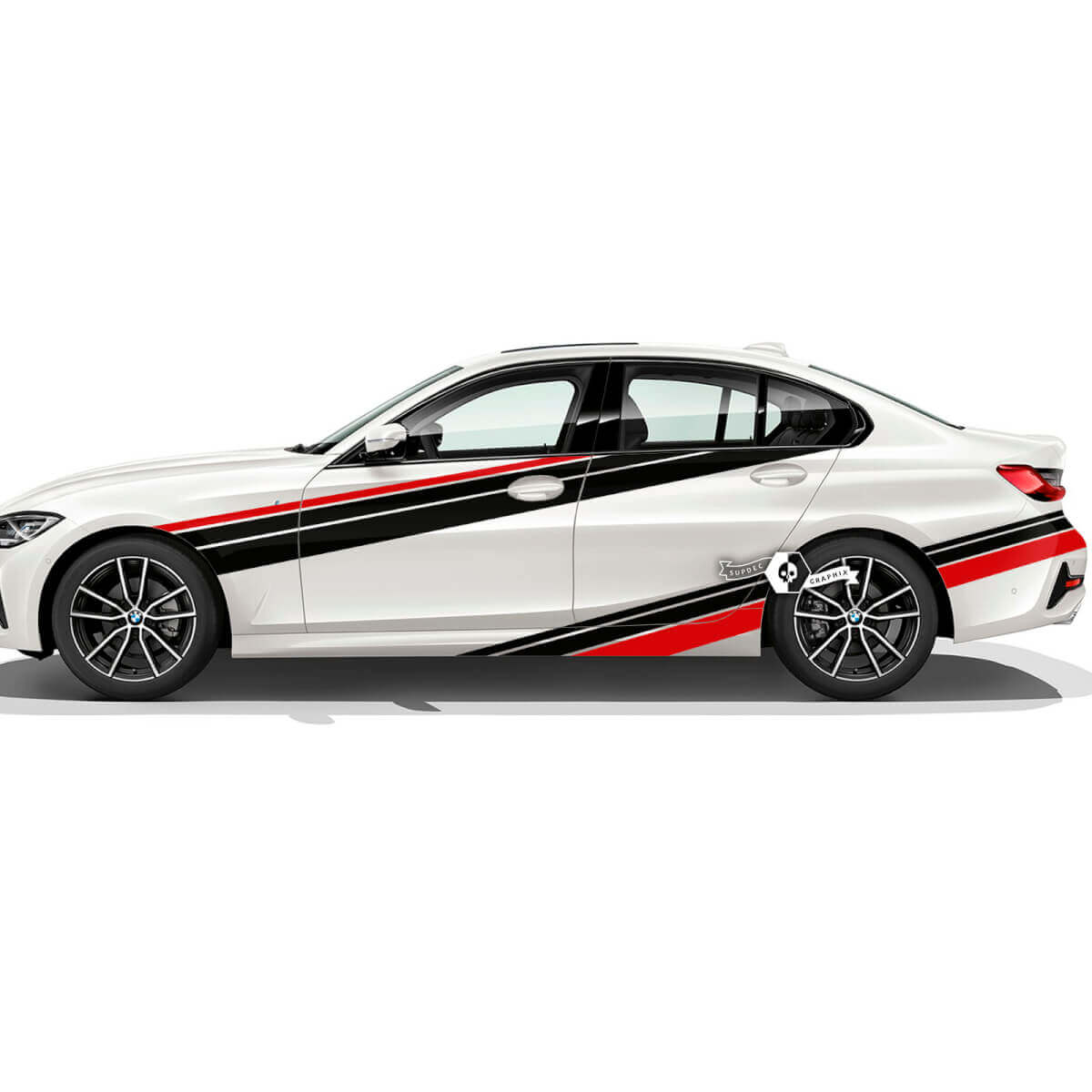 Par BMW Hood Doors Side Rally Motorsport guardabarros trasero vinilo calcomanía pegatina F30 G20 2 colores
