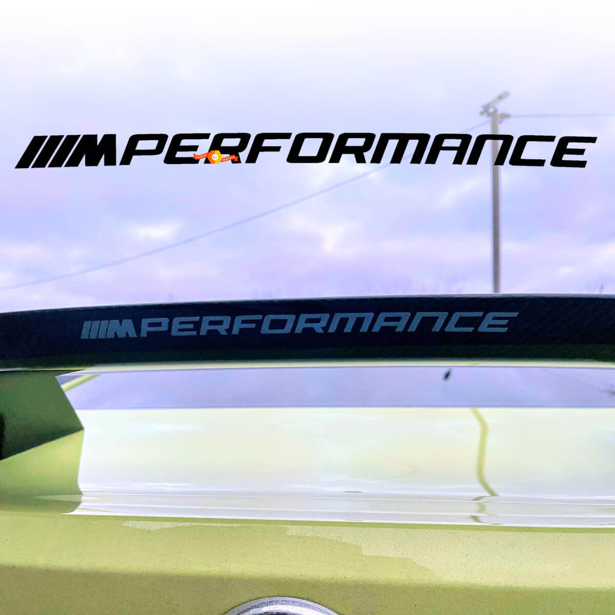 Calcomanía de Vinilo para Alerón Trasero Estilo M Performance para BMW G80 G82