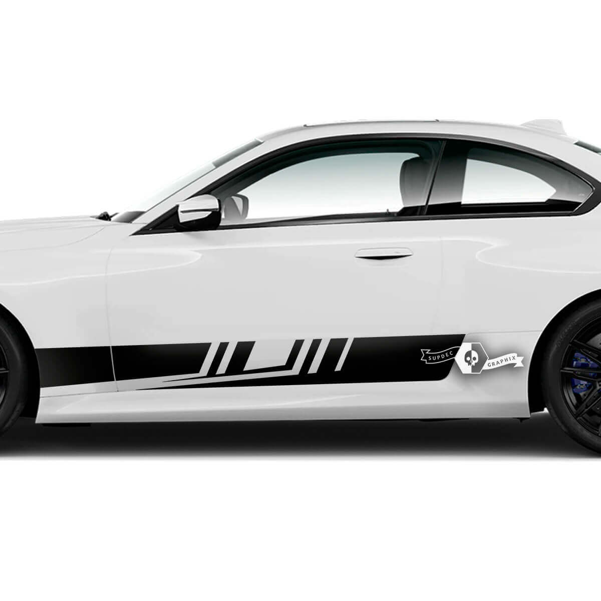 Par BMW M2 M240 G42 F22 F87 M Performance Side Stripe Doors Stripe Vinilo calcomanía pegatina
