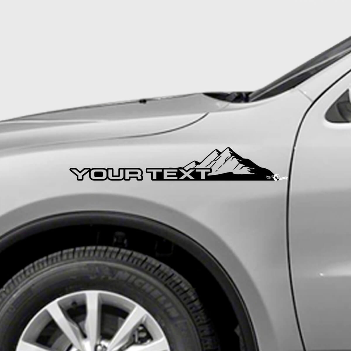 Kit de pegatinas de vinilo para guardabarros estilo montañas personalizado para Dodge Durango