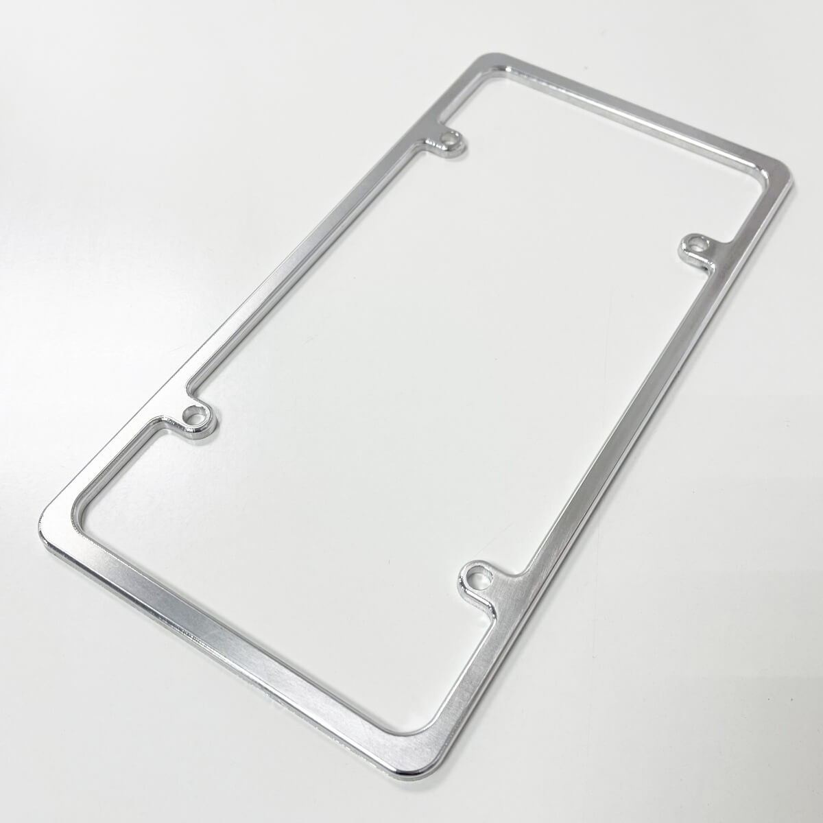Marco de matrícula en blanco Billet Slimline US USA, aluminio de grado aeronáutico CNC
