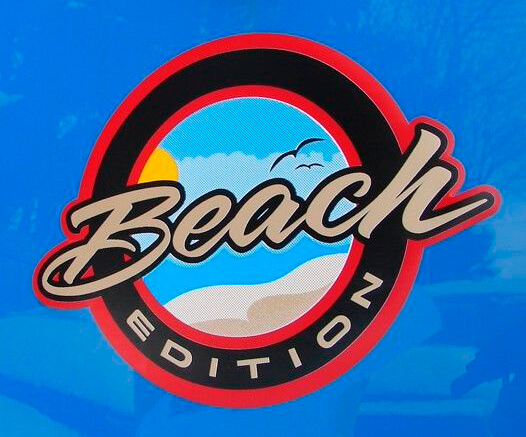 Pegatina de Vinilo Emblema Insignia Edición Playa 2 para Jeep Camión