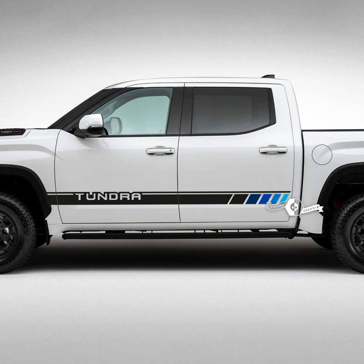 4Pcs Gloss Black Pillar Post Decal Covers For Toyota Tundra 2007-2020, UV Coating Acrylic