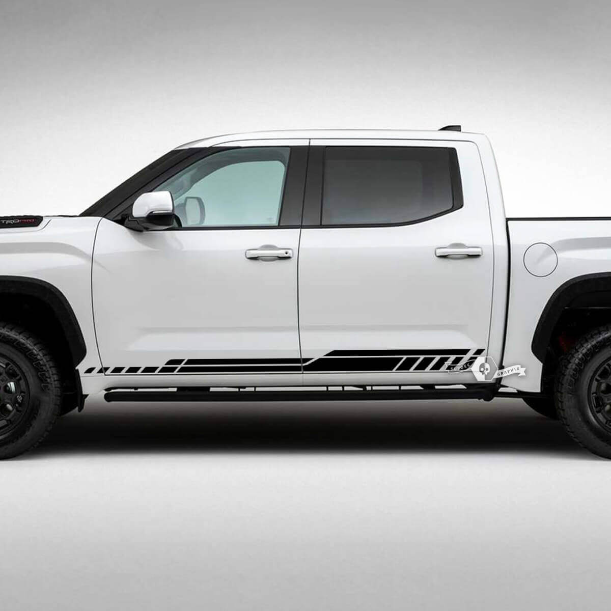 Toyota Tundra Rocker Panel Puertas Líneas laterales Rayas Vinilo Pegatinas Calcomanía
