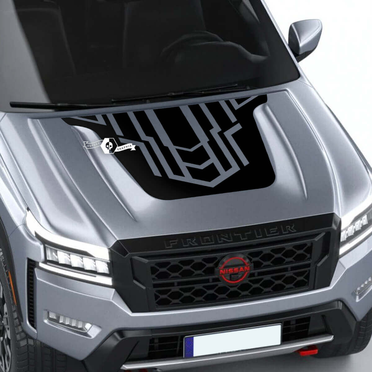 Etiqueta gráfica del logotipo de la calcomanía de vinilo del capó Nissan Frontier S SV Pro-4x
