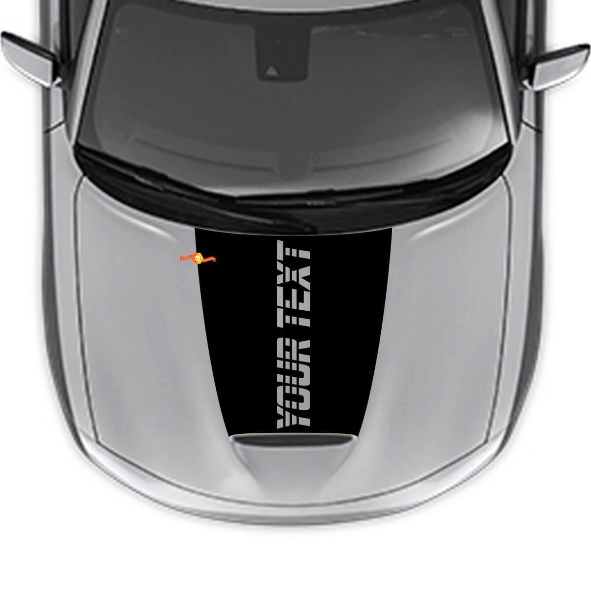 Calcomanía de vinilo con texto personalizado Strobe para capó de Dodge Charger 2015-2024