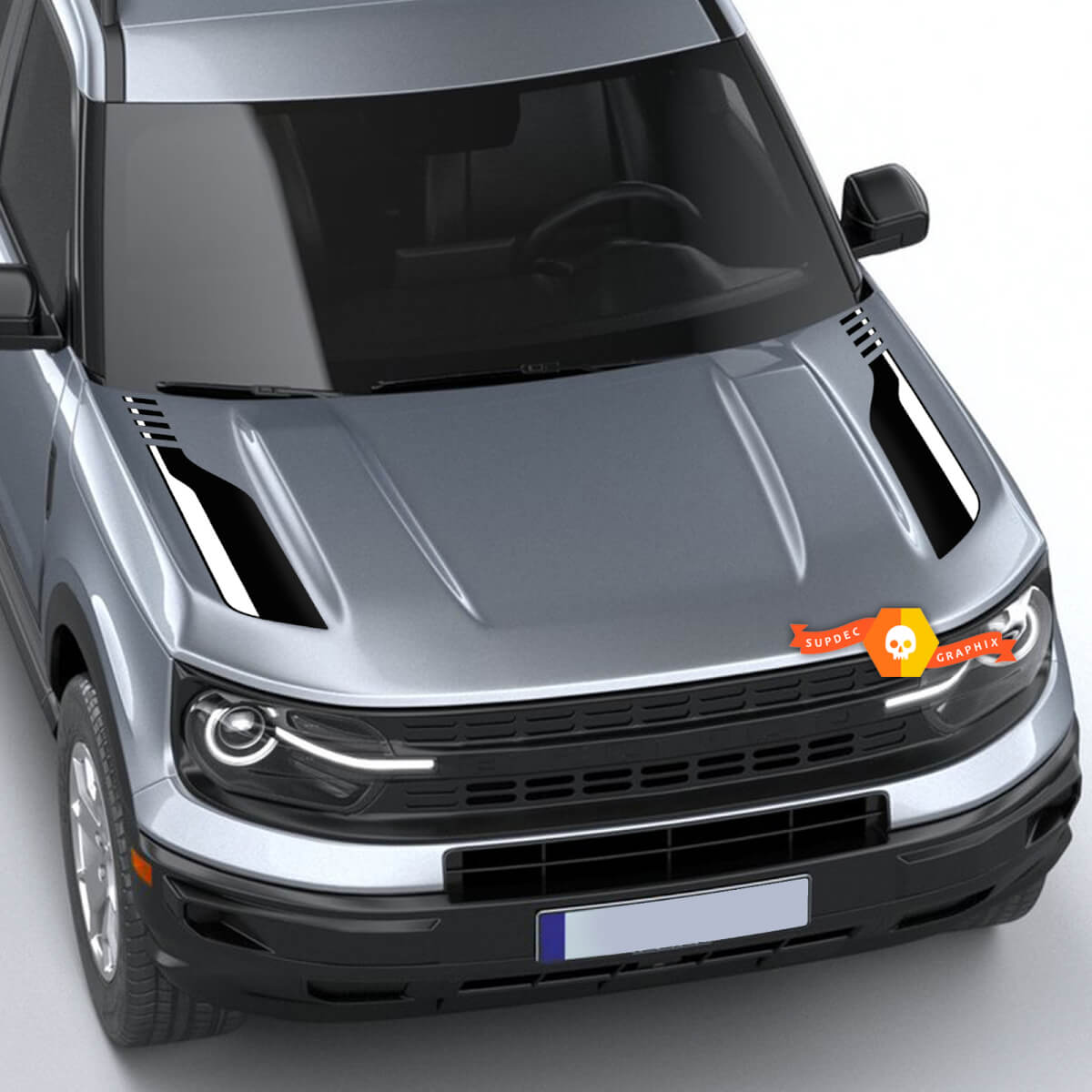 Calcomanía de capó para Ford Bronco Sport Primera Edición Calcomanías Pegatinas
