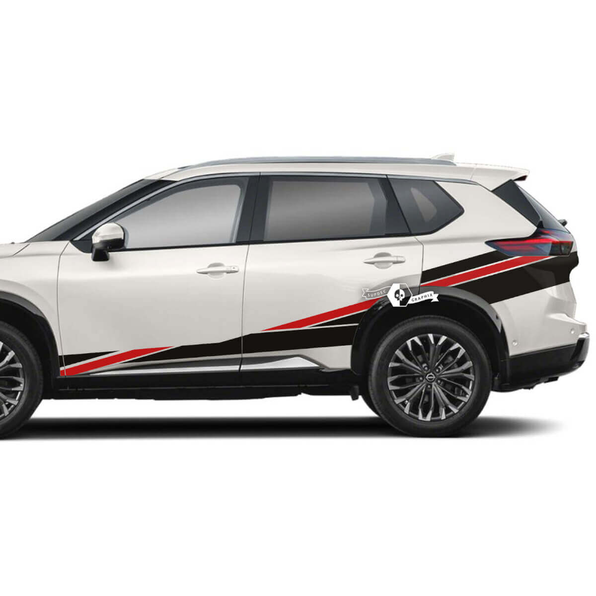 Pegatinas de vinilo decorativas para la puerta lateral y cuartos traseros para Nissan Rogue