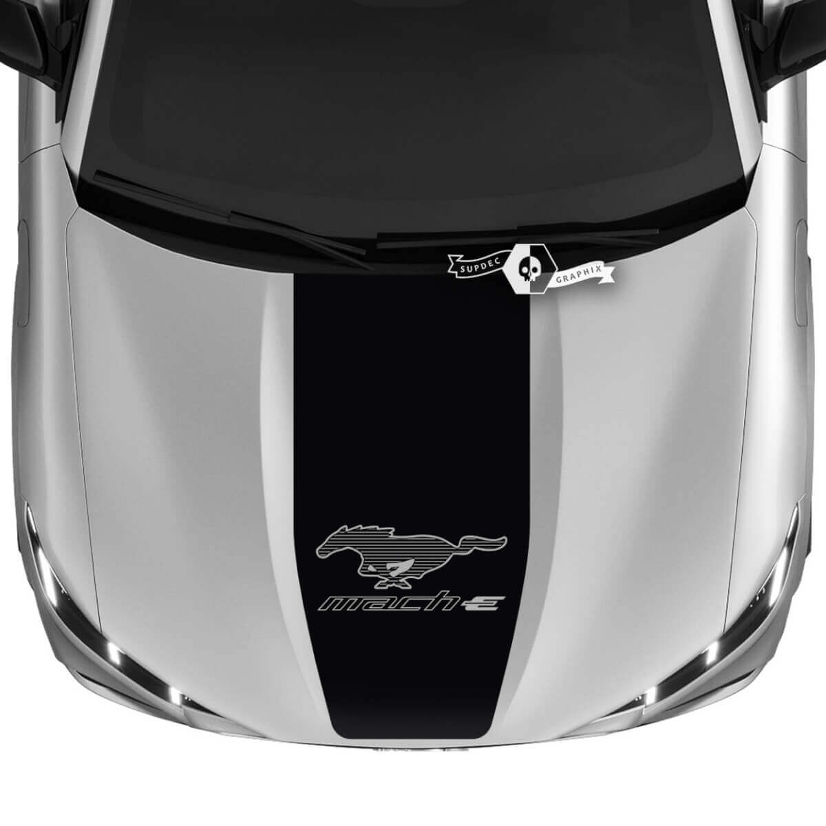 Hood Musclecar Musclecarmodel MACH-E MACH E Logo Calcomanías de vinilo
