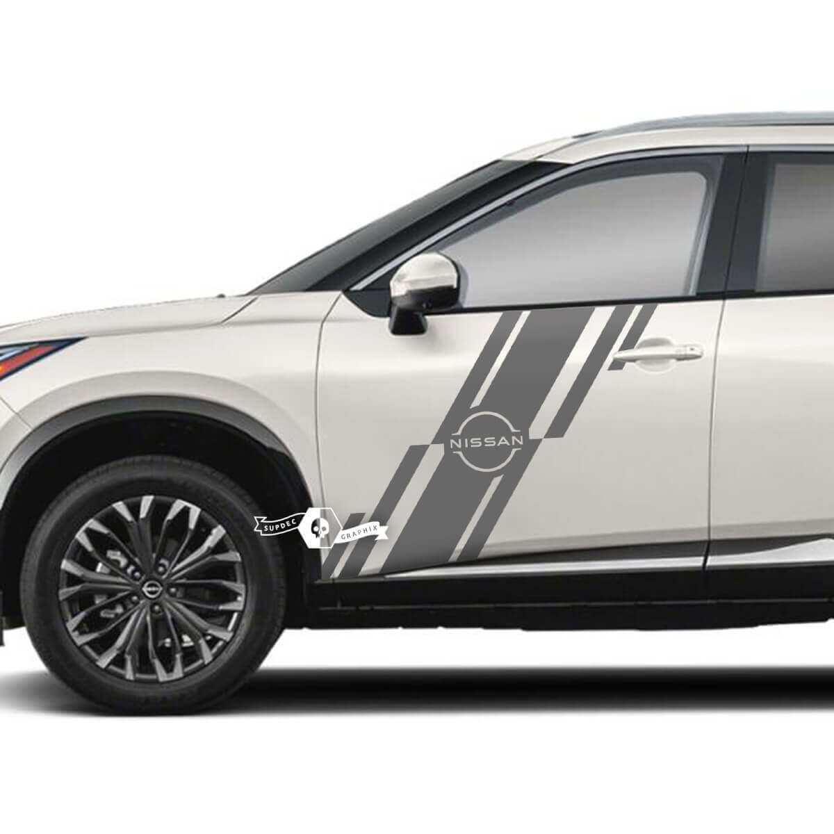 Par Nissan Rogue puerta lateral guardabarros trasero pegatina calcomanía vinilo gráfico
