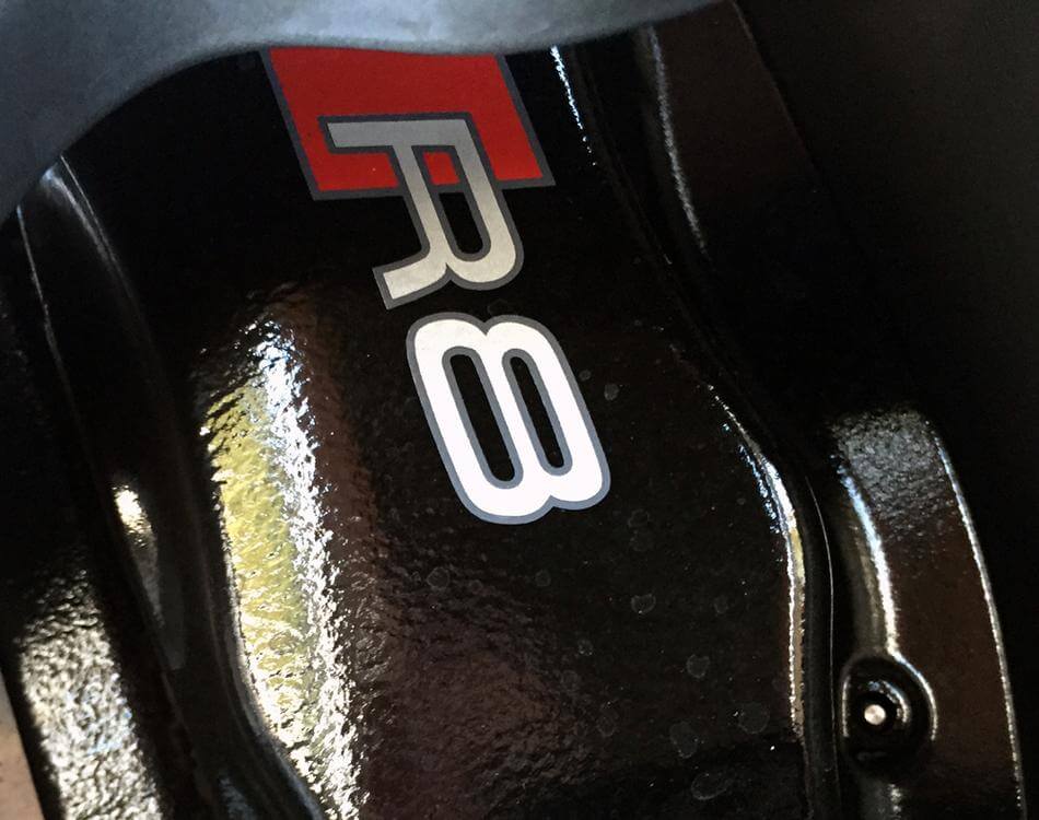 Kit de Calcomanías de Vinilo para Pinza de Frenos con Logo R8 para Audi TT A3 A4 S3 Q5 S-line
