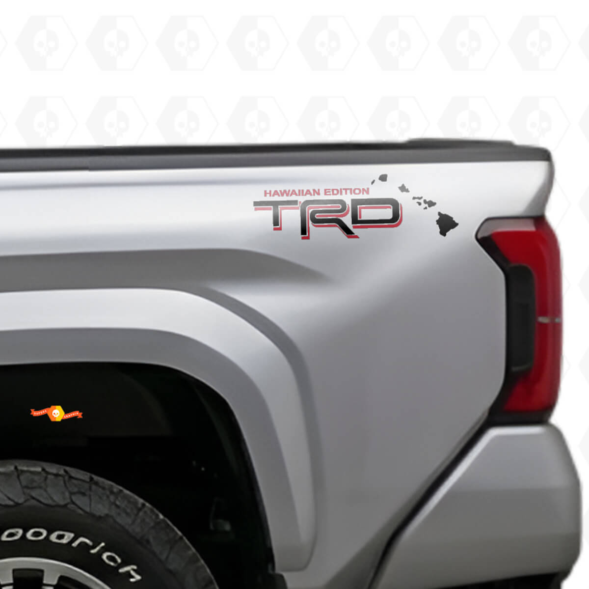 Juego de Adhesivos Laterales de Vinilo Edición Hawaiana TRD para Camionetas Toyota