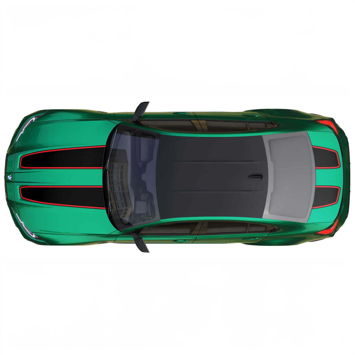 Estilo CS CSL para capó y maletero con raya de contorno para BMW M4 M3 G82 G83 M Performance, pegatina de vinilo
